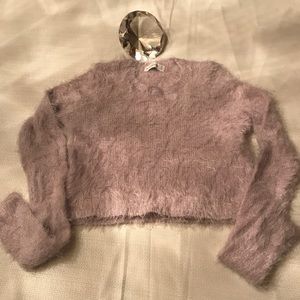 Fuzzy A&F cropped sweater. XS